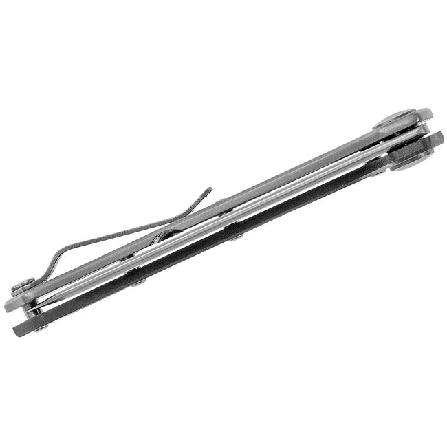 Buck Buck 418 Vertex Folder 3" Satin 420HC Plain Blade, Black Aluminum Handle