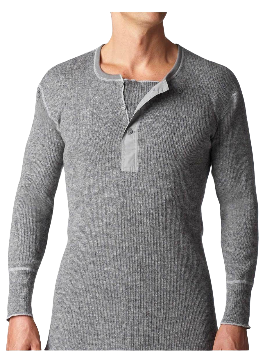 Stanfield's Men's Heavy Weight Wool Henley - Mountain Man Outdoors