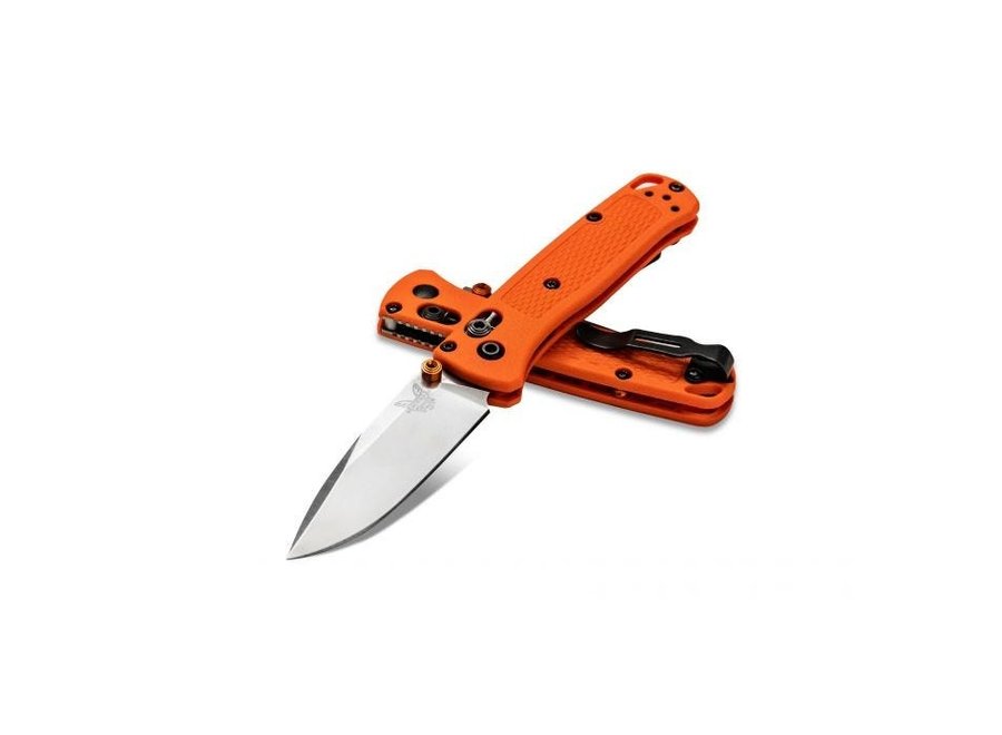Benchmade 533 Knives Mini Bugout, Axis, Drop Point Orange