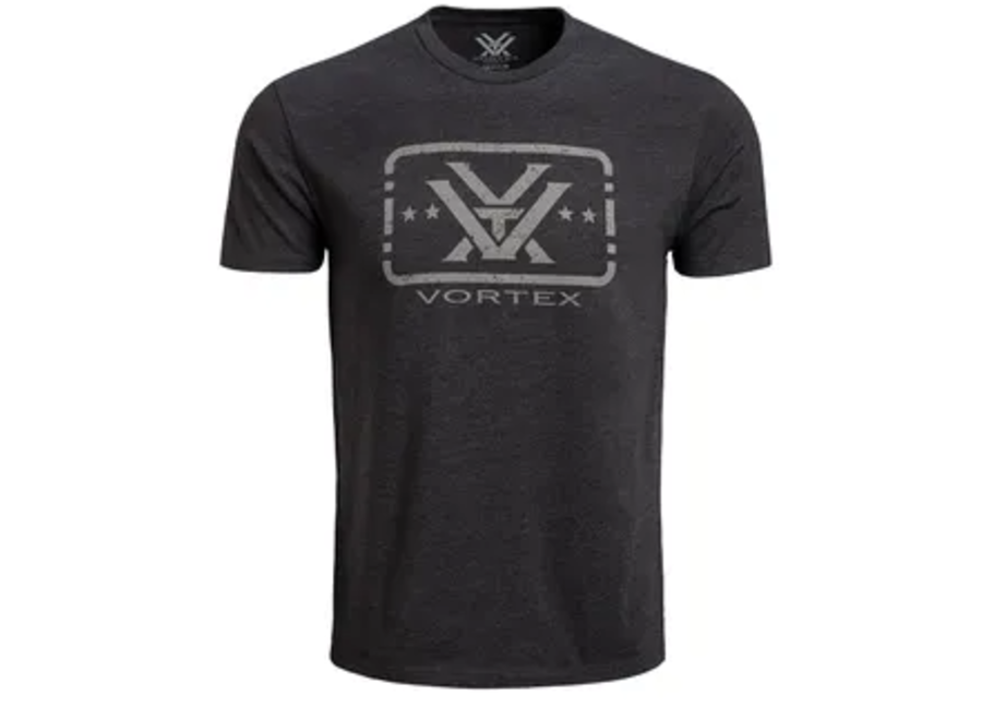Vortex T-Shirt Charcoal Heather Trigger Press