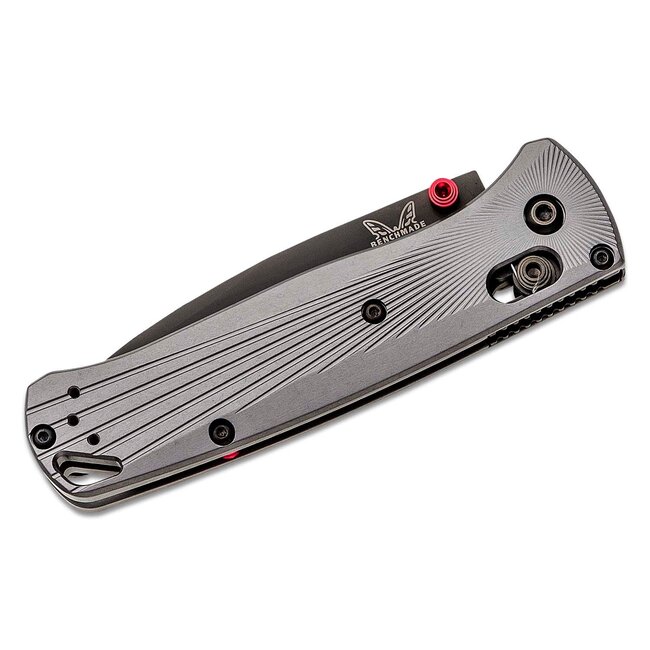 Benchmade Bugout 535BK-4 M390 Black DLC Plain Blade, Machined Aluminum Handles