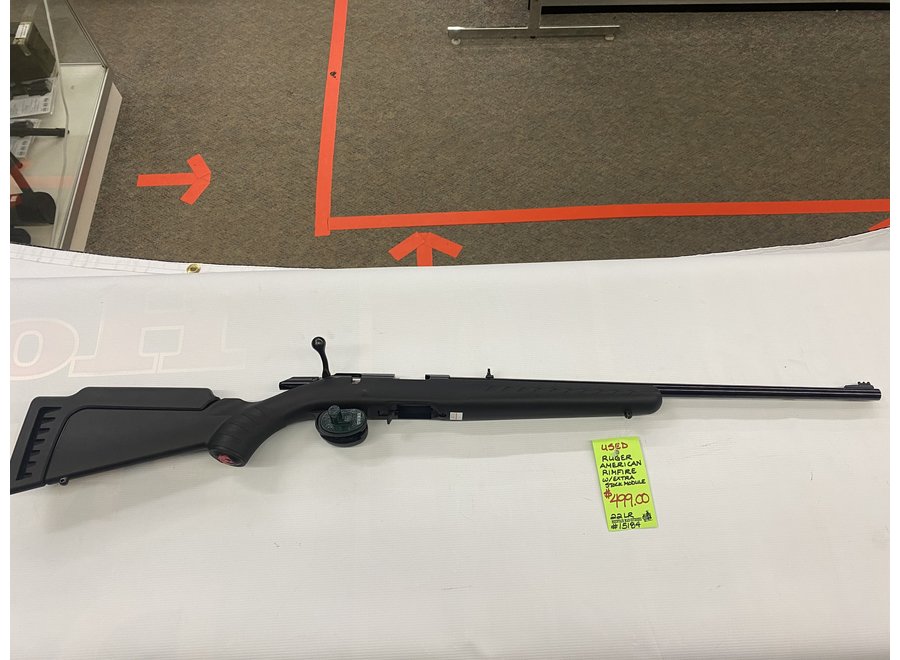 Used Ruger American Rimfire 22Lr w/extra Stock Module