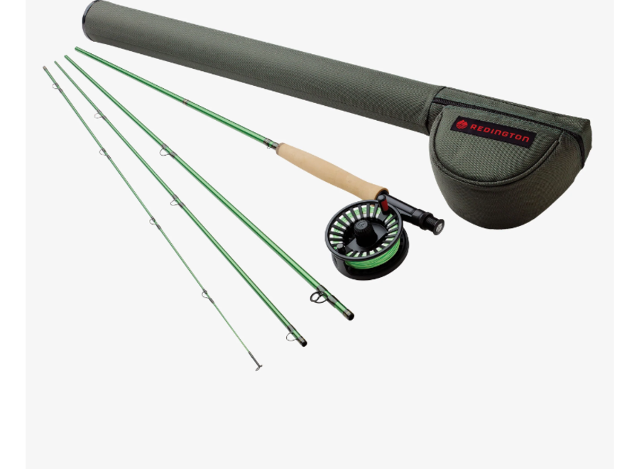 Redington 580-4 MINNOW Kids Youth 5 WT 8 Foot 4 PC Fly Fishing Rod & Reel  Combo