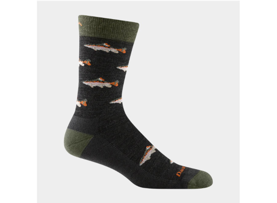 Darn Tough 6085 LIFESTYLE - Crew Sock SPEY FLY, Charcoal