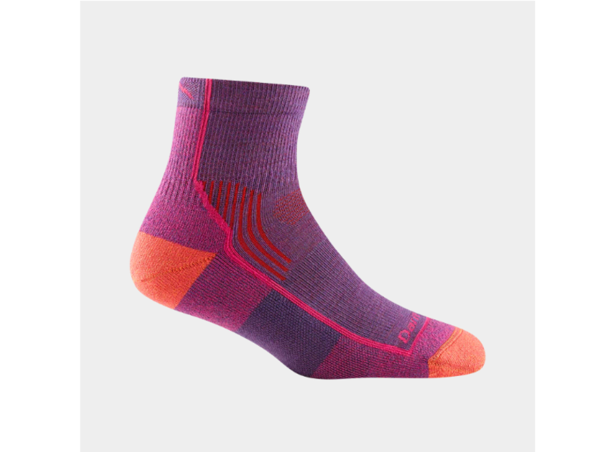 Darn Tough 1958 Women's HIKE/TREK - 1/4 Sock, Plum