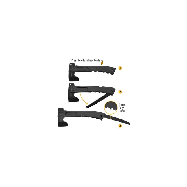 CAMILLUS Camillus Camtrax Titanium Hatchet w/Folding Saw