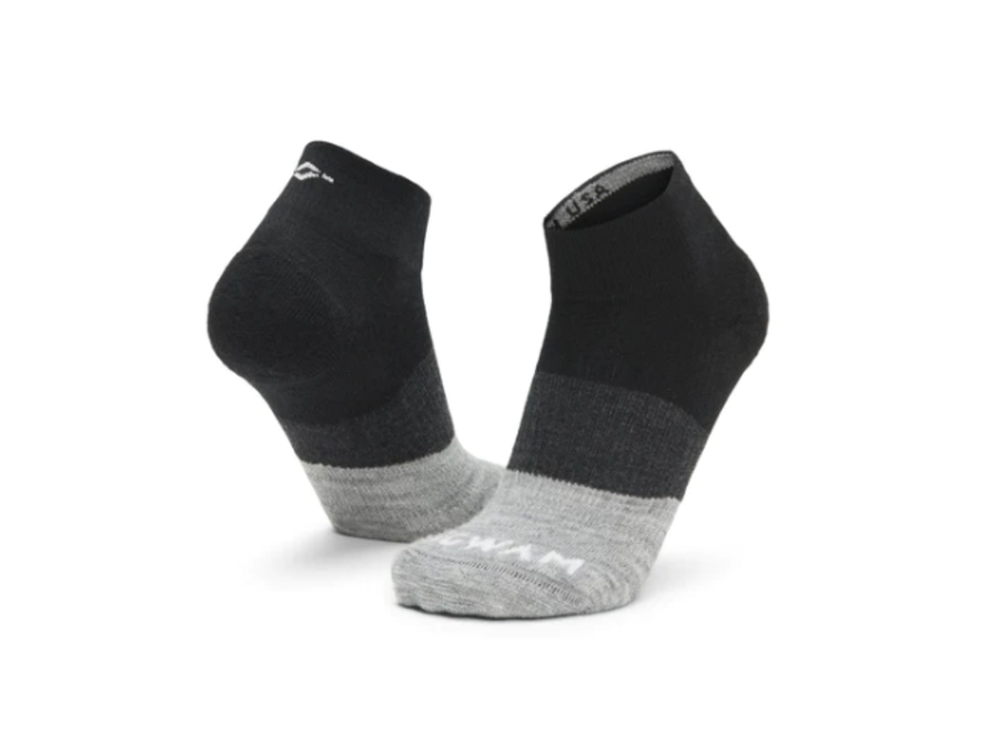 Wigwam Trail Junkie Lightweight 1/4 Sock - Black - Mountain Man Outdoors