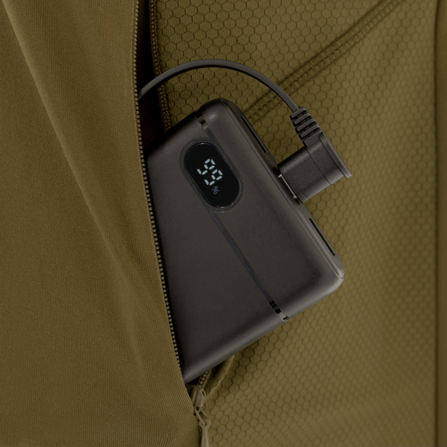 Muddy Nucleus Heated Base Layer Shirt 1/4 Zip Brown