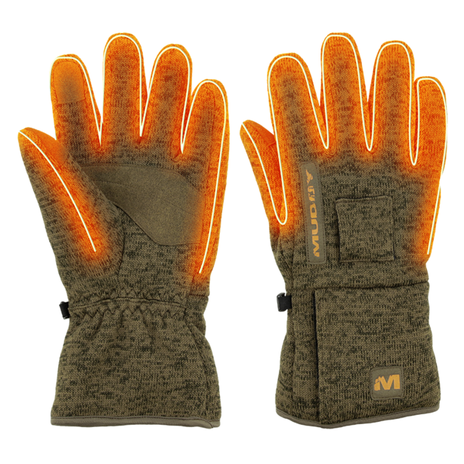 Muddy Nucleus Heated Midweight Glove Brown