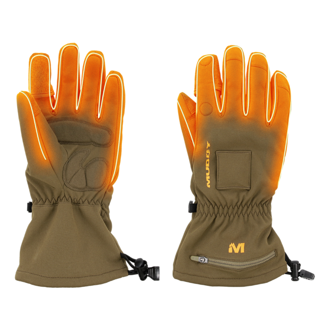 Muddy Nucleus Heated Softshell Glove Brown