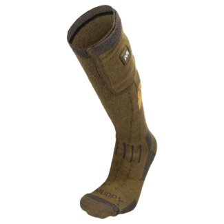 Muddy Nucleus Heated Merino Socks Brown