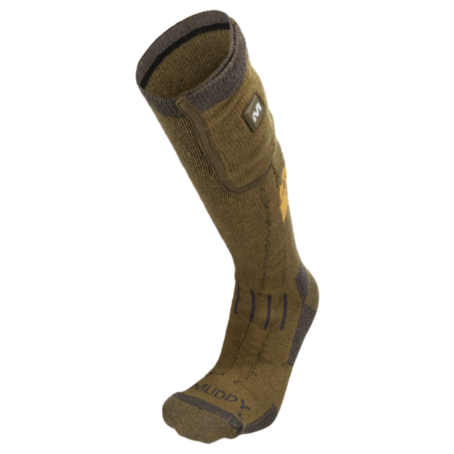 Muddy Nucleus Heated Merino Socks Brown
