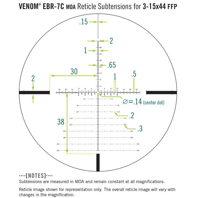 Vortex Vortex Venom Riflescopes 3-15x44MM MOA