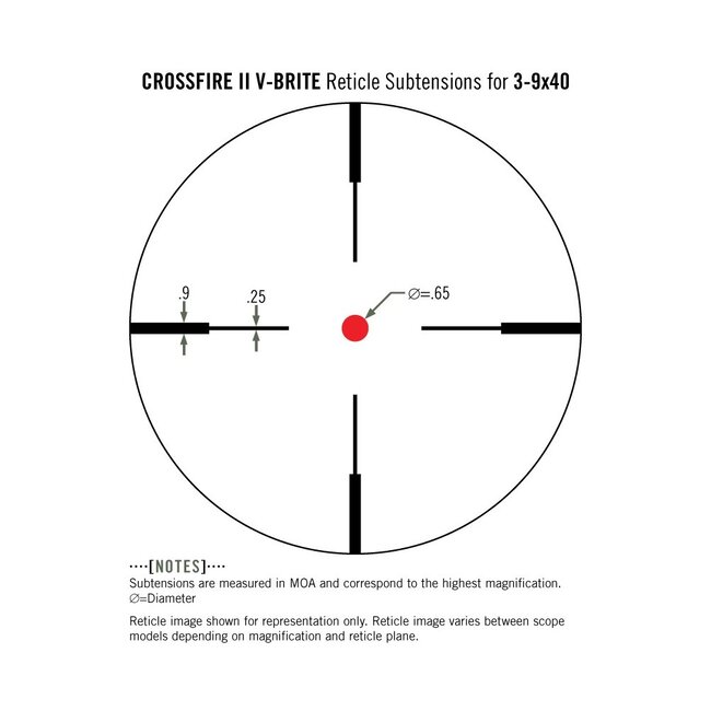 Vortex Vortex Crossfire II Riflescopes 3-9x40MM V-Brite