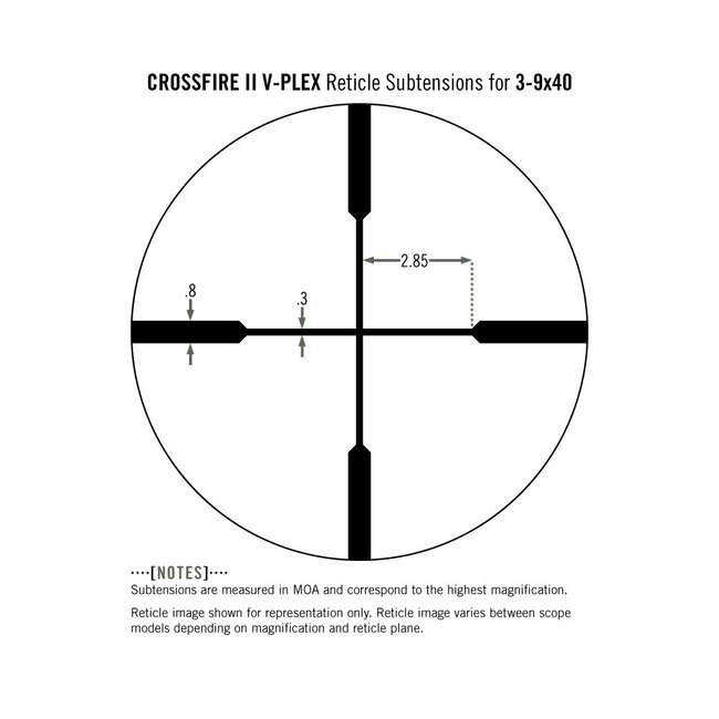 Vortex Vortex Crossfire II Riflescopes 3-9x40MM V-Plex