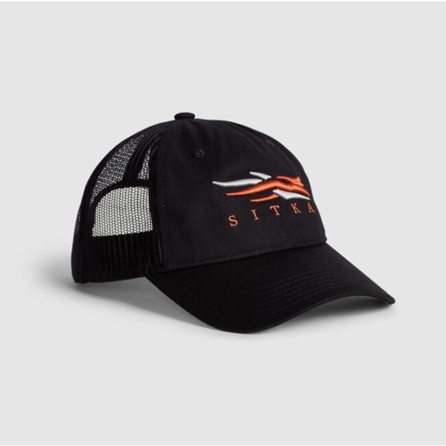 Sitka Icon Lo Pro Trucker Sitka Black Hat OSFA