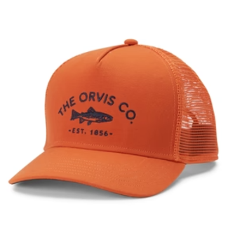 Orvis Hat The Orvis Co. Trucker Orange