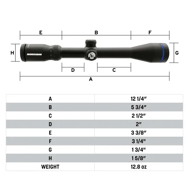 Scorpion Marksman 3-9x40 w/Rings