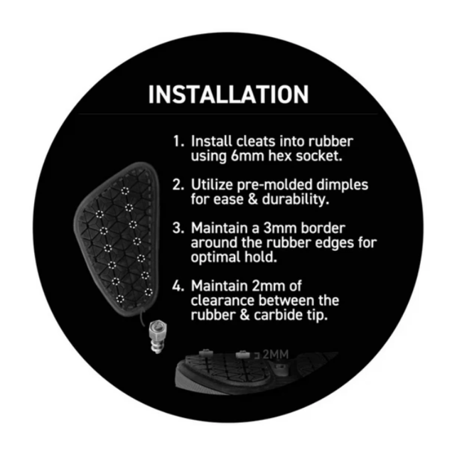 Korkers Xtra-Bite Carbide Screw-In Cleats 24 Pk.