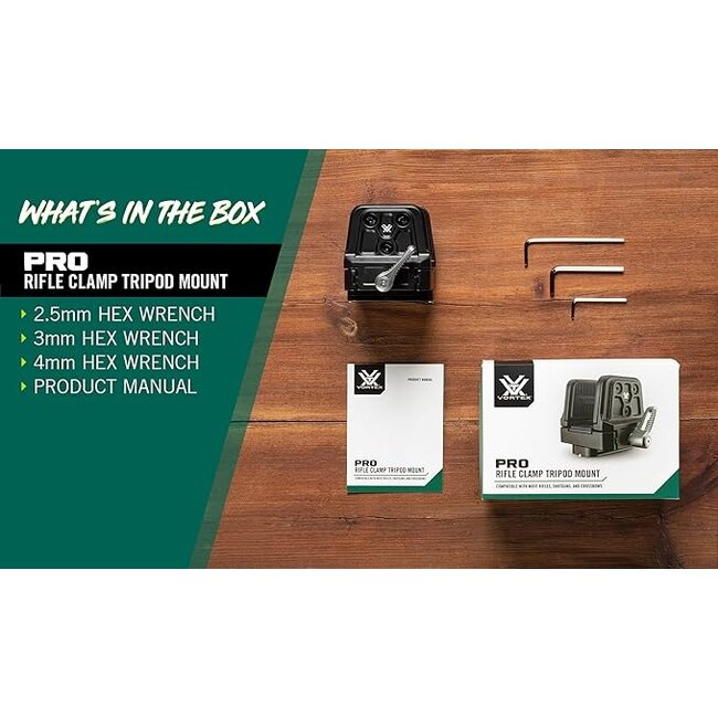 Vortex Pro Rifle Clamp Tripod Mount