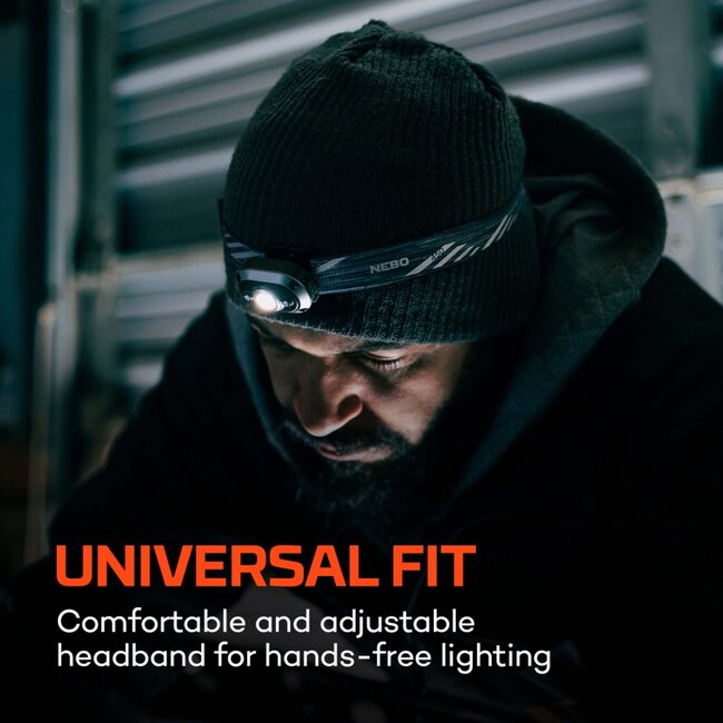 NEBO Mycro Headlamp RC 450 Lumens Red