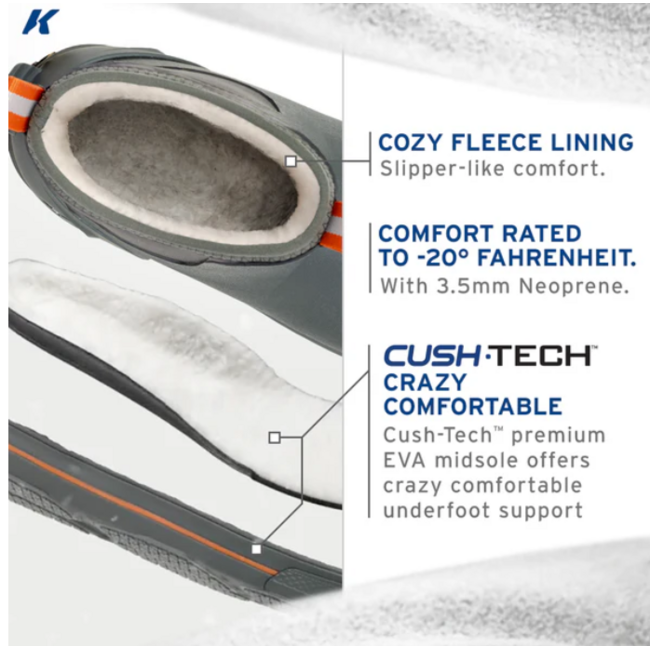 Korkers Women's Neo Flex Thermo Ankle Boot w/Fixed Kling-On Sole