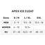 Korkers Korkers Apex Ice Cleat SM/MD 5-9US