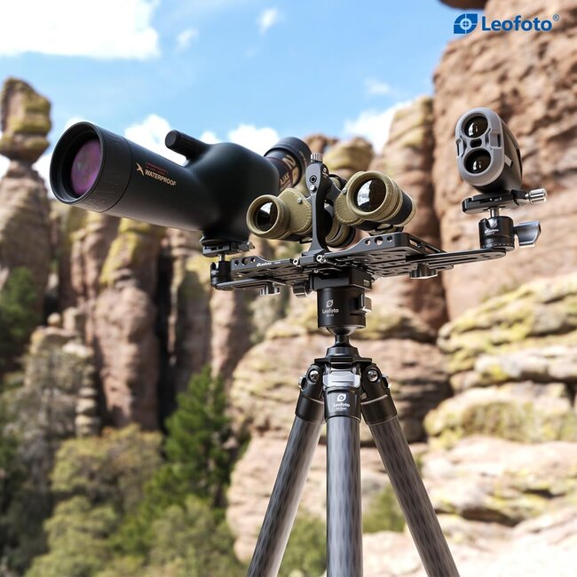 Leofoto FDM-05 Foldable Tac Table/Integrated Arca Rail/1/4" and 3/8" Mounting