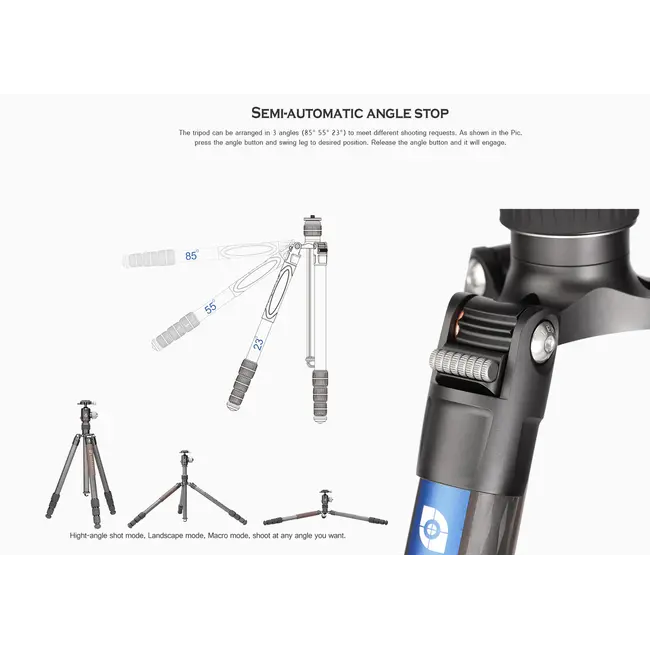 Leofoto LX-284CT Reversible Travel Tripod