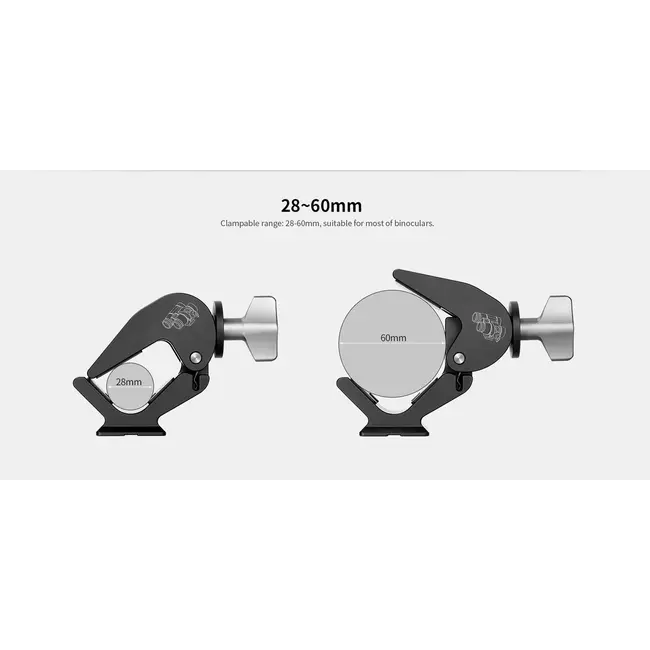 Leofoto BC-02 Binoculars Adapter/ARCA Style Dovetail 28-60mm