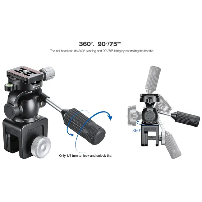 Leofoto WM-01+SW-01 Car Window Clamp Kits