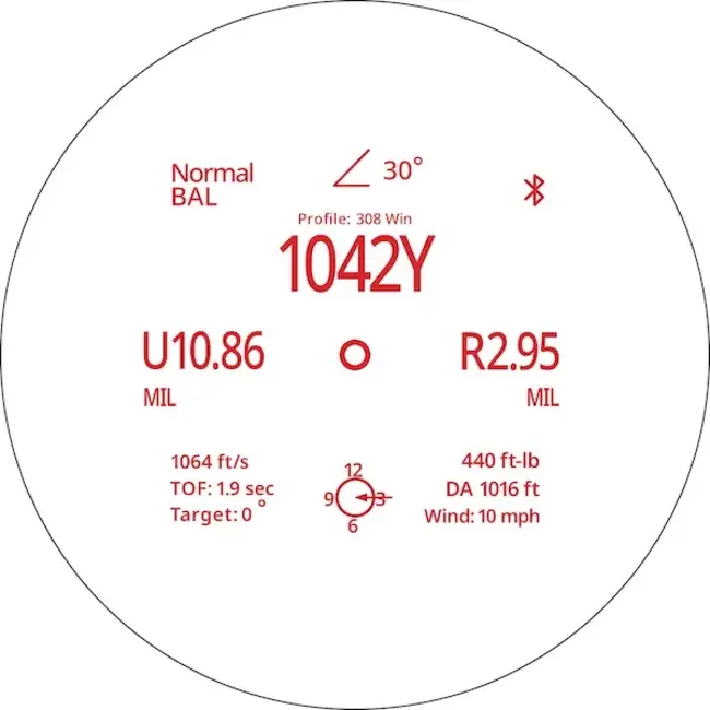 Vortex Talon HD 10K 10x42 Ballistic Laser Rangefinding Binocular