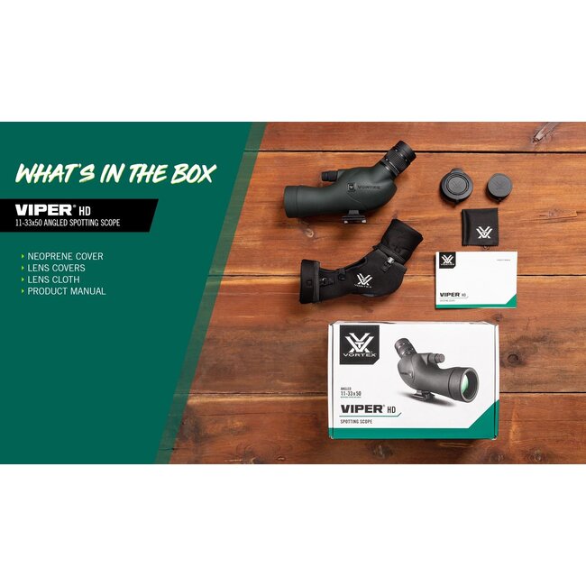 Vortex Viper HD Spotting Scope 11-33x50 Angled