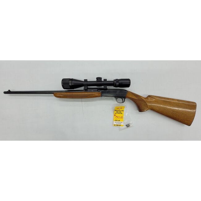 Used Browning SA-22 22 Lr. w/Scope
