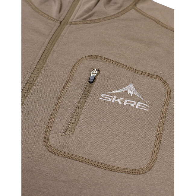 SKRE Kaibab 300 Merino Wool Hoodie Ash Brown