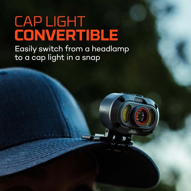 NEBO Mycro 900+ Headlamp and Caplight