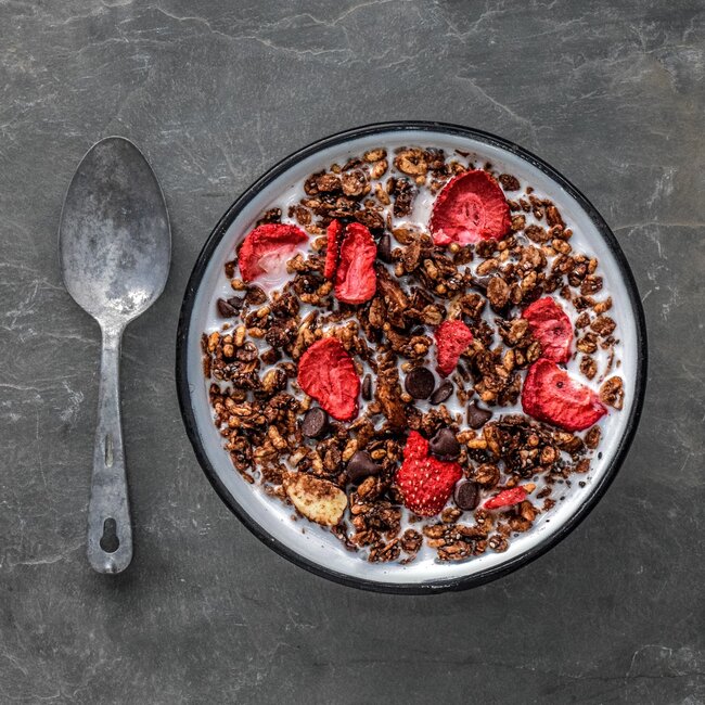 Peak Refuel Angry Pika Chocolate Strawberry Granola Breakfast