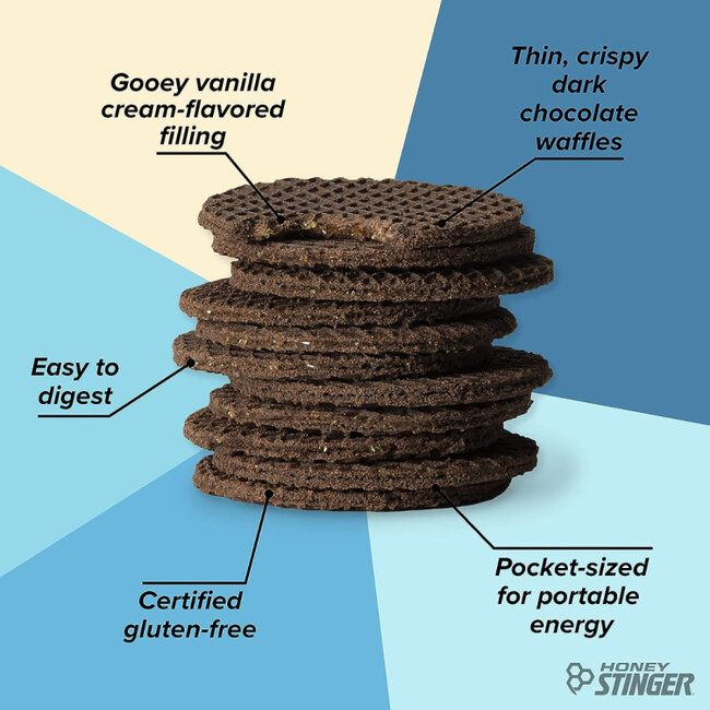 Peak Refuel Gluten Free Organic Energy Cookies and Cream Stinger Waffle