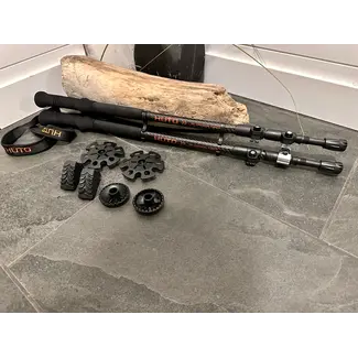 HUTO 3K Carbon Fiber Trekking Pole Set
