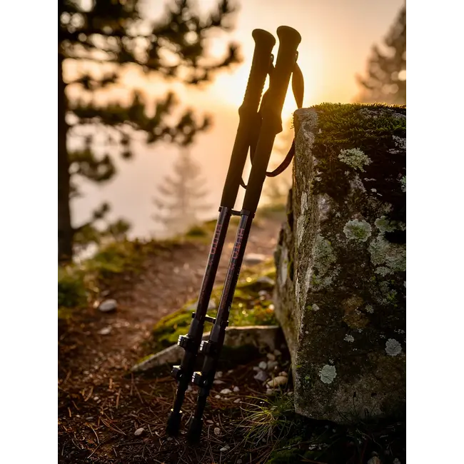 HUTO 3K Carbon Fiber Trekking Pole Set