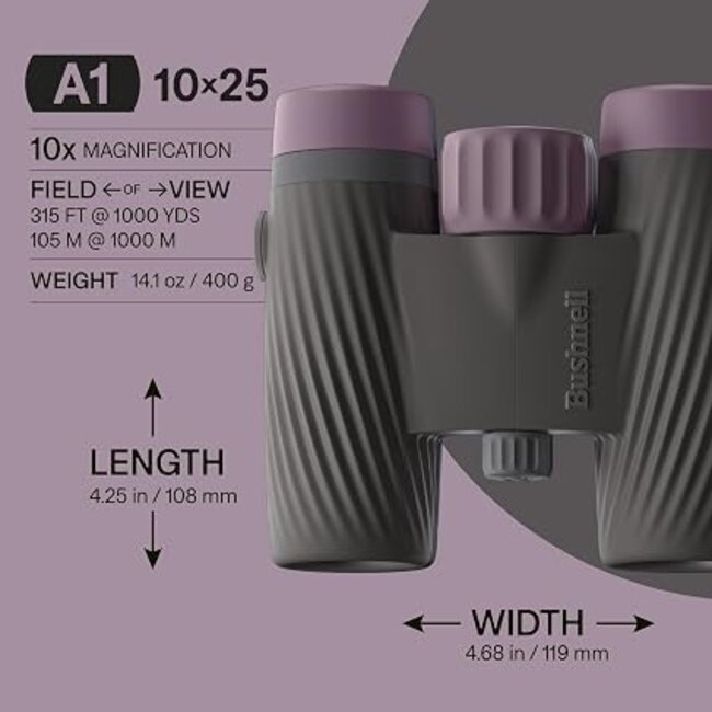 Bushnell Bushnell A Series 10x25 A1 Binocular Plum Purple