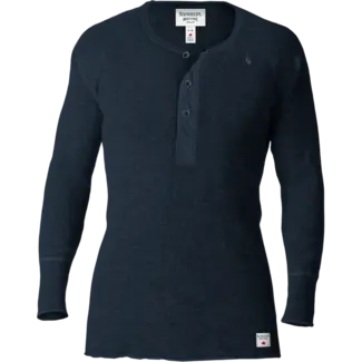 Stanfield's Stanfield's ST1328U Men's Heritage Heavy Weight Wool Henley Midnight Blue
