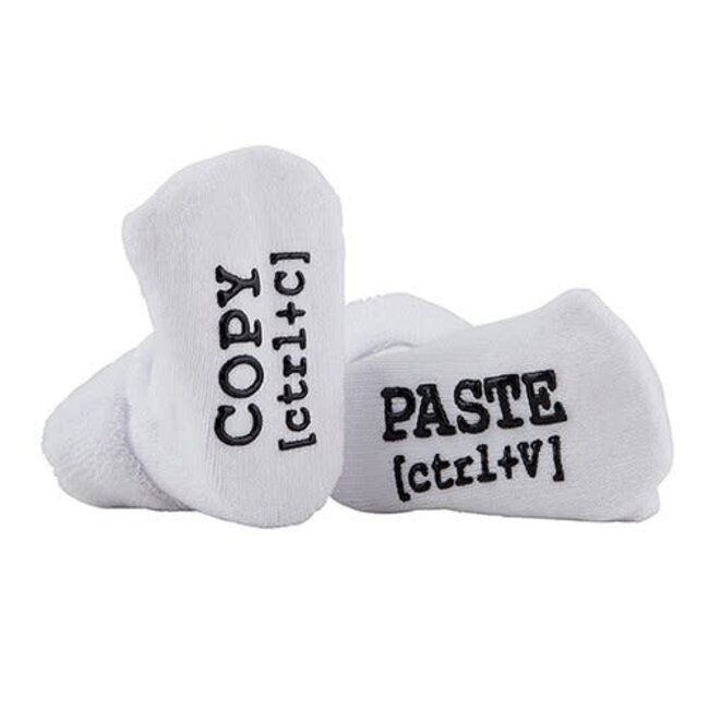 Copy Paste Socks, Wht