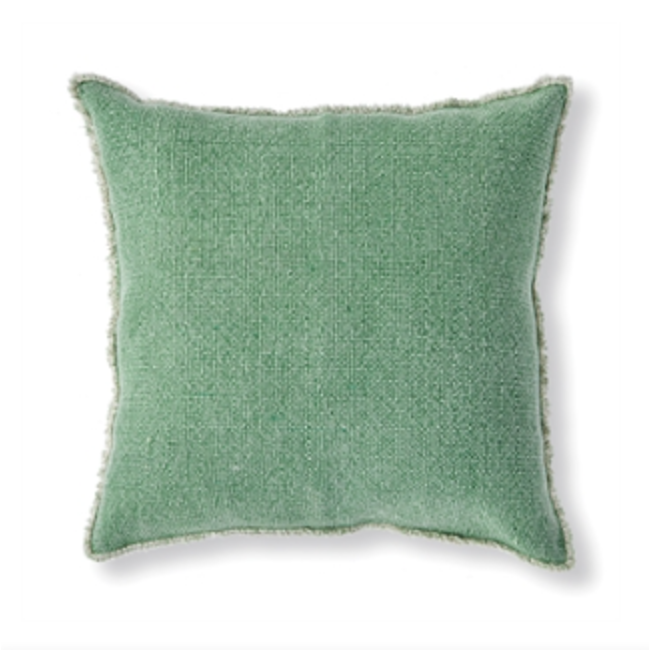 Woven Fringed Square Pillow, 20"