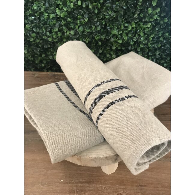 French Stripe Linen Napkin