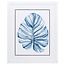 Indigo Tropical Leaf Art