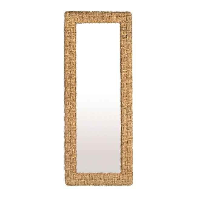 Delmare Cross Hatch Leaning Mirror