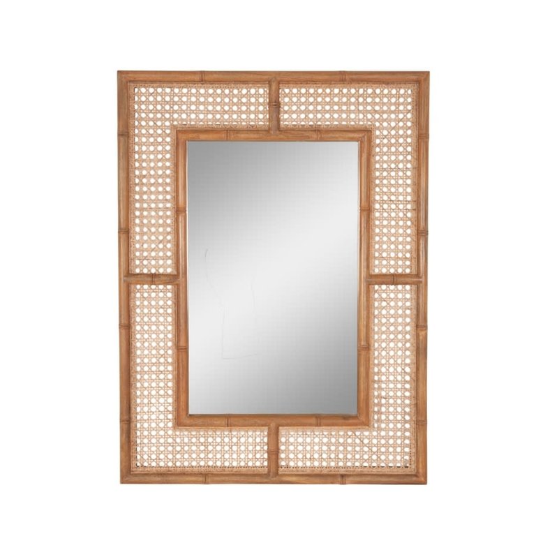 Palm Rectangle Mirror, Natural