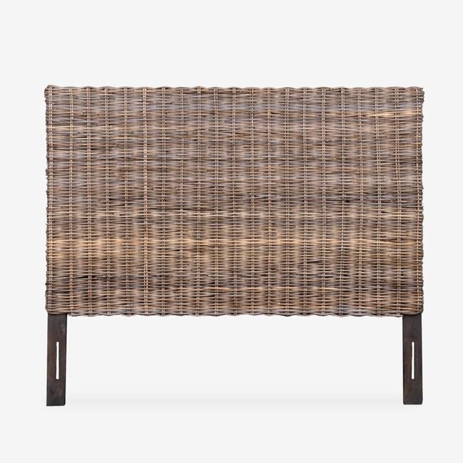 Seascape Driftwood Rattan Headboard