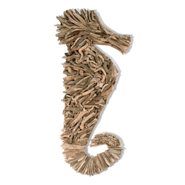 Driftwood Seahorse Wall Art